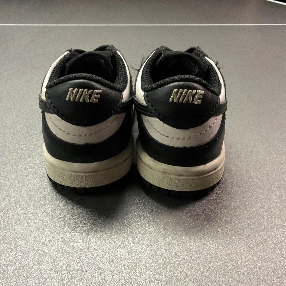 Nike Dunk Low Panda Black White Toddler Sneakers CW1589-100 Size 4C